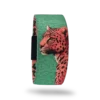 Pembe Leopar Bileklik. Mint yeşili zemin üzerine pembe leopar kafası desenli elastik bileklik.